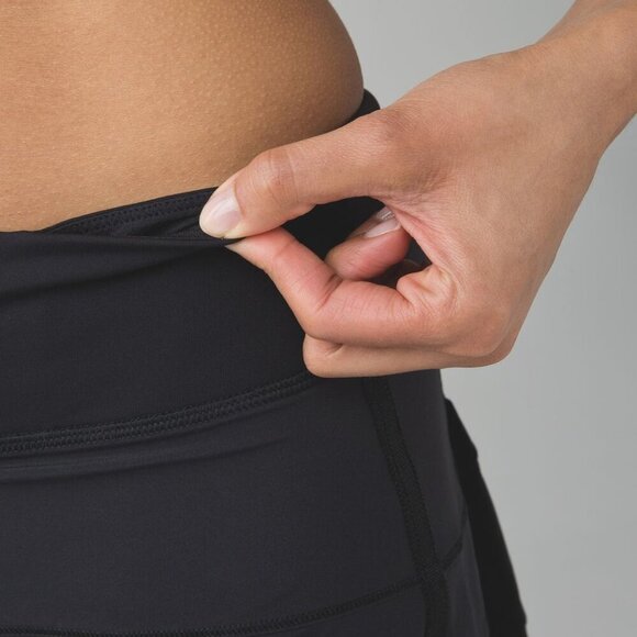 Lululemon Pace Rival Skirt II (Regular) Black- Size 8 Athletic Skirt - Picture 14 of 15